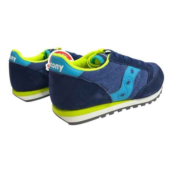 Saucony Jazz Low Pro Blue Green Athletic Shoes Training boys Size 5 - Picture 6 of 9